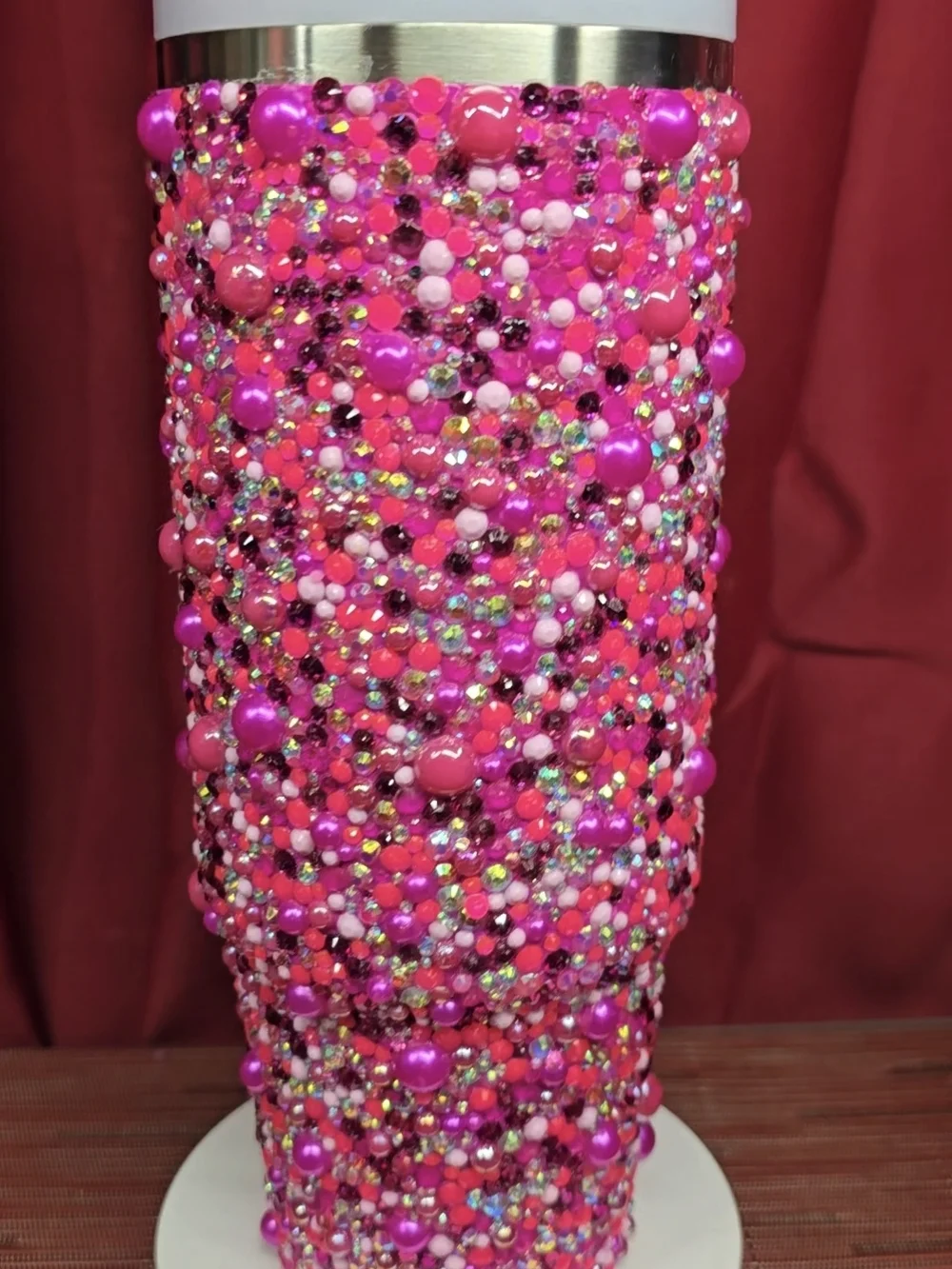 Stanley Quencher Flowstate 30oz bedazzled Vivid Violet Stainless Steel Tumbler - Picture 5 of 11